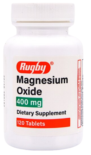 Rugby Magnesium Oxide 400 mg - 120 Tablets 