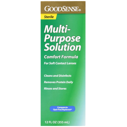 GoodSense Multi-Purpose Solution for Contact Lenses - 12 fl oz | Compare to Opti-Free Replenish