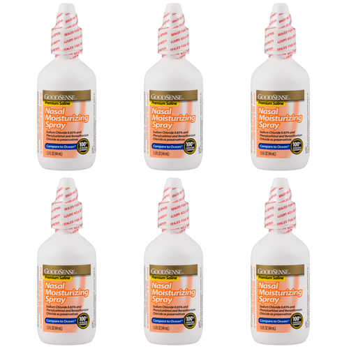 GoodSense Nasal Moisurizing Spray - 1.5 fl oz | Compare to Ocean (6 Pack)