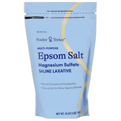 Foster & Thrive Epsom Salt Magnesium Sulfate Saline Laxative - 16 oz