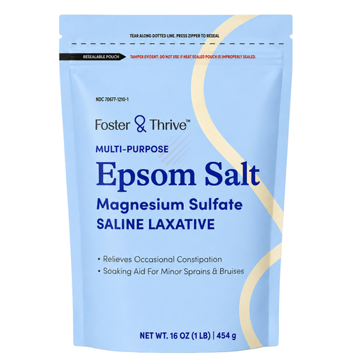 Foster & Thrive Epsom Salt Magnesium Sulfate Saline Laxative - 16 oz