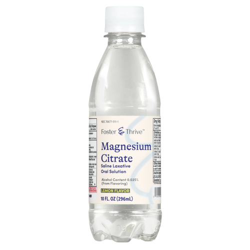 Foster & Thrive Magnesium Citrate Saline Laxative Lemon Flavor - 10 fl oz