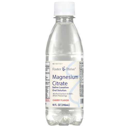 Foster & Thrive Magnesium Citrate Saline Laxative Cherry Flavor - 10 fl oz