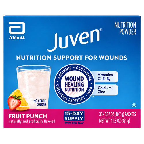Abbott Juven Therapeutic Nutrition with HMB + Collagen - Fruit Punch Flavor - 30 Packets (0.97 oz)