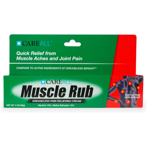 Care All Muscle Rub Cream - 3 oz | Compare to Greaseless Bengay