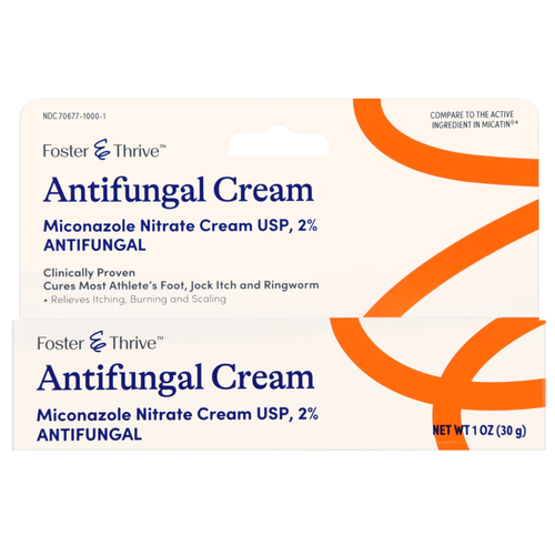 Foster & Thrive Antifungal Cream Miconazole Nitrate 2% - 1 oz | Compare to Micatin