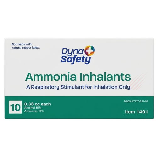 Dyna Safety Ammonia Inhalant Smelling Salts - 10 Count
