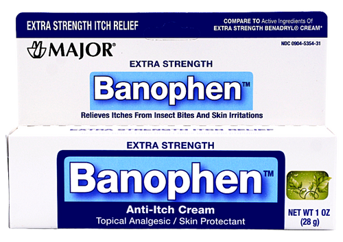 Major Extra Strength Banophen Anti-Itch Cream - 1 oz | Benadryl Cream