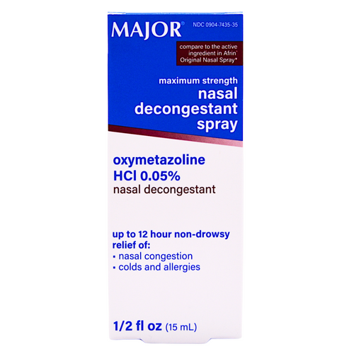 Major Nasal Decongestant Spray Oxymetazoline - 0.5 fl oz | Afrin