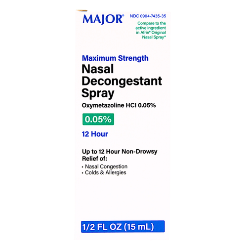 Major Nasal Decongestant Spray Oxymetazoline - 0.5 fl oz | Afrin