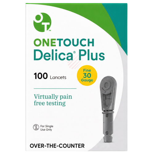 OneTouch Delica Plus 30 Gauge Lancets - 100 Count