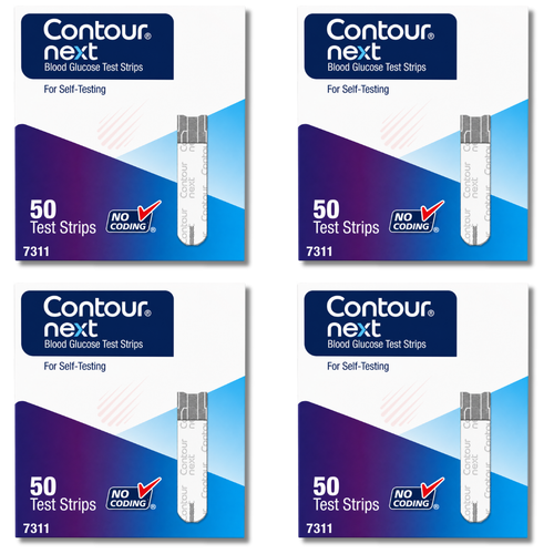 Ascensia Contour Next 50 Blood Glucose Test Strips (4 Pack)