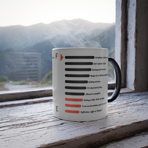 10 Stages of Bailey’s Coffee Mug Funny Progression Cup