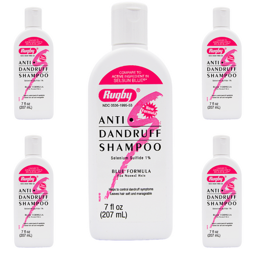 Rugby Anti-Dandruff Shampoo - 7 fl oz | Selsun Blue (5 Pack)