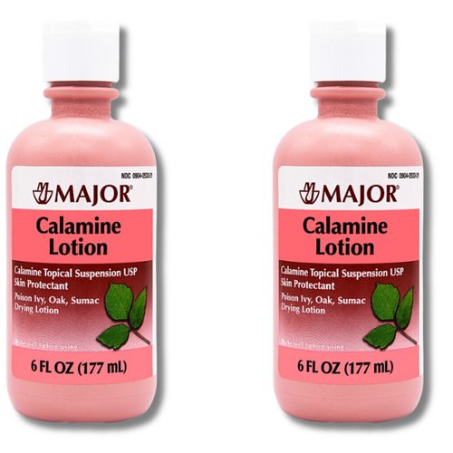 Major Calamine Lotion - 6 fl oz | Caladryl (2 Pack)