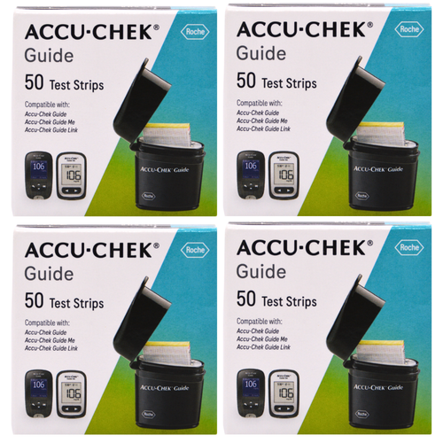Accu-Chek Guide 50 Blood Glucose Test Strips  (4 Pack)