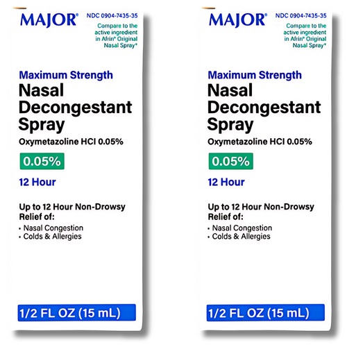 Major Nasal Decongestant Spray - 0.5 fl oz | Afrin (2 Pack)