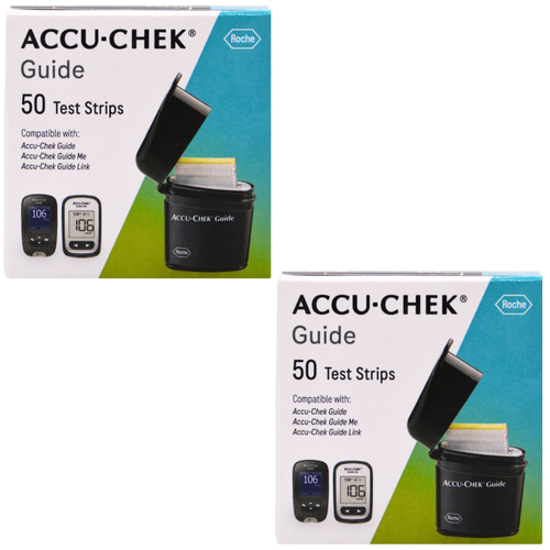Accu-Chek Guide 50 Blood Glucose Test Strips (2 Pack)
