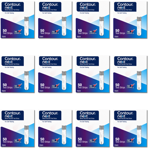 Ascensia Contour Next 50 Blood Glucose Test Strips (12 Pack)