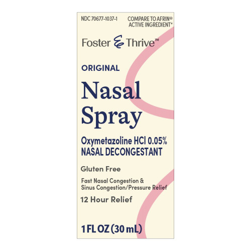Foster & Thrive Nasal Spray Oxymetazoline 0.05% - 1 fl oz | Compare to Afrin