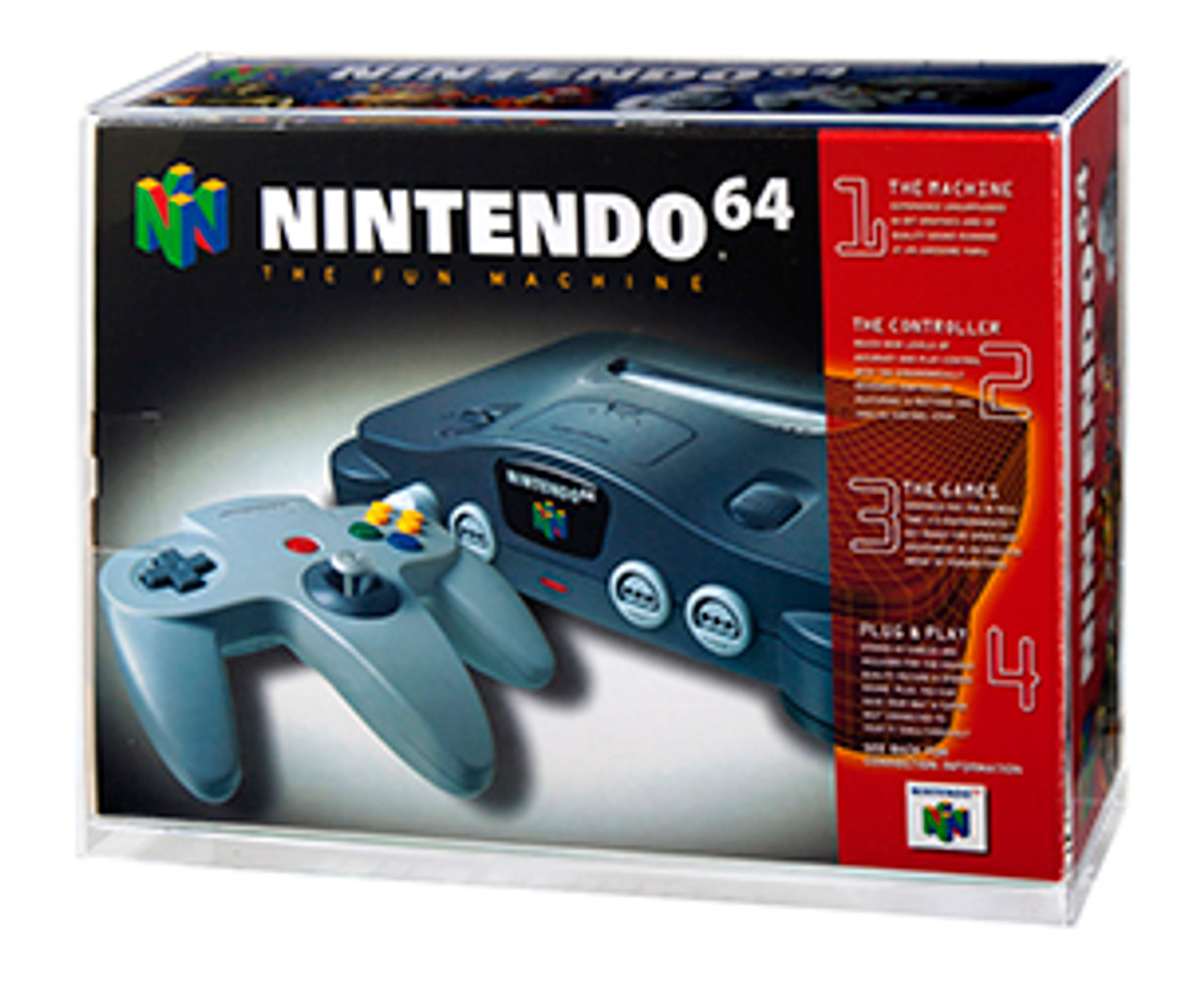 Nintendo 64 Boxed System Acrylic Display Case - Collectible