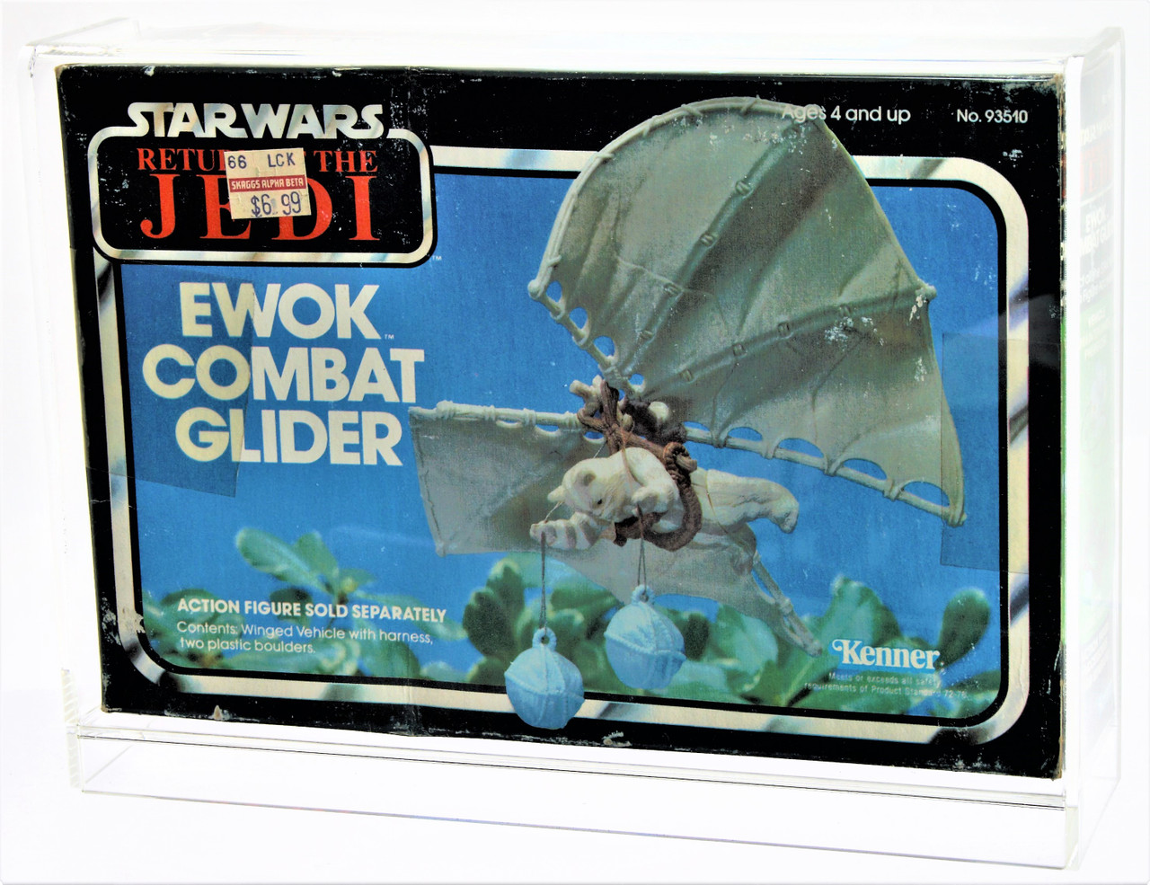 Star Wars Return of the Jedi Ewok Combat Glider Boxed Vehicle Acrylic  Display Case