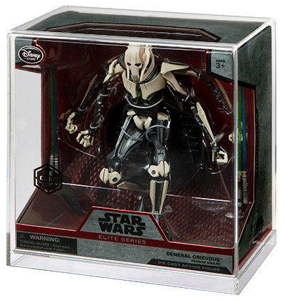 Disney Star Wars Elite Series General Grievous 6" Boxed Action Figure Acrylic Display Case