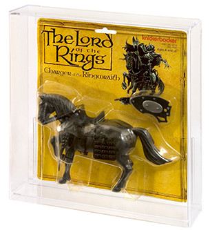 Lord of the Rings (LOTR) Knickerbocker Carded Charger of the Ringwraith Horse Display Case