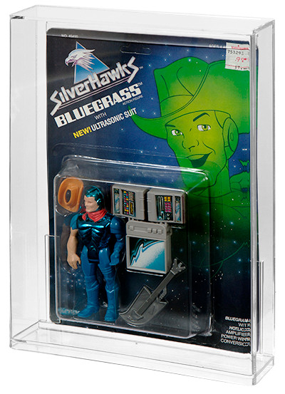Kenner SilverHawks Carded Acrylic Display Case - Collectible