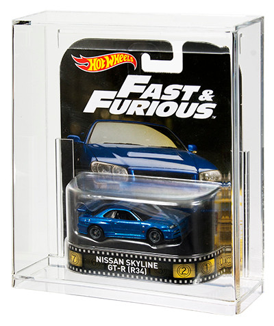 Hot Wheels Entertainment/Pop Culture Carded Acrylic Display Case
