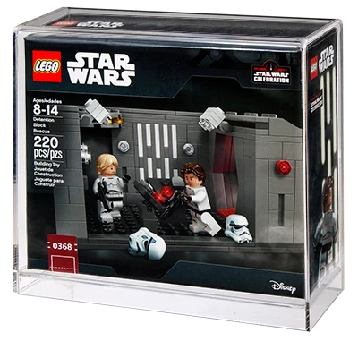Lego Celebration Exclusive Detention Block Rescue Boxed Acrylic Display Case