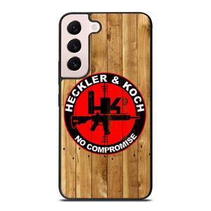 HECKLER AND KOCH LOGO WOODEN Samsung Galaxy S22 Plus Case