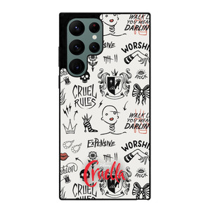 CRUELLA DISNEY PATTERN Samsung Galaxy S22 Ultra Case