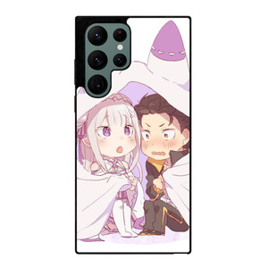 SUBARU AND EMILIA CHIBI Samsung Galaxy S22 Ultra Case SUBARU AND EMILIA CHIBI Samsung Galaxy S22 Ultra Case