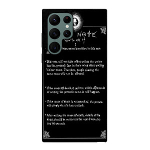 RULES OF THE DEATH NOTE Samsung Galaxy S22 Ultra Case