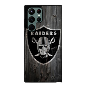 OAKLAND RAIDERS LOGO WOODEN Samsung Galaxy S22 Ultra Case