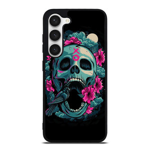 SUGAR SKULL FLOWERS TATTOO Samsung Galaxy S23 Case SUGAR SKULL FLOWERS TATTOO Samsung Galaxy S23 Case