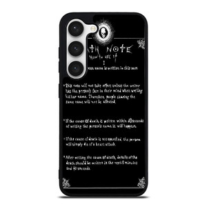 RULES OF THE DEATH NOTE Samsung Galaxy S23 Case RULES OF THE DEATH NOTE Samsung Galaxy S23 Case