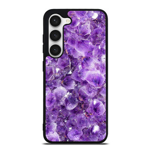 PURPLE CRYSTAL MARBLE PATTERN Samsung Galaxy S23 Case PURPLE CRYSTAL MARBLE PATTERN Samsung Galaxy S23 Case