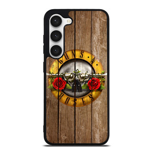 GUN AND ROSES LOGO WOODEN Samsung Galaxy S23 Case GUN AND ROSES LOGO WOODEN Samsung Galaxy S23 Case