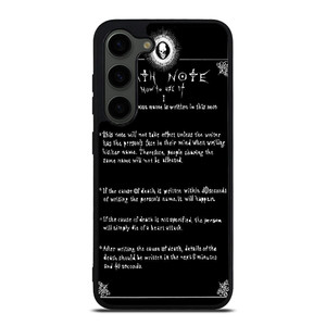 RULES OF THE DEATH NOTE Samsung Galaxy S23 Plus Case RULES OF THE DEATH NOTE Samsung Galaxy S23 Plus Case