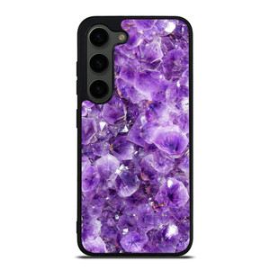 PURPLE CRYSTAL MARBLE PATTERN Samsung Galaxy S23 Plus Case PURPLE CRYSTAL MARBLE PATTERN Samsung Galaxy S23 Plus Case