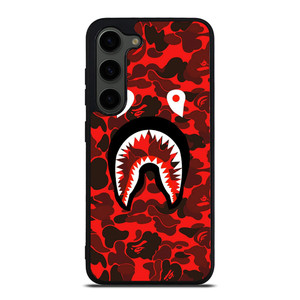BAPE SHARK FACE RED CAMO Samsung Galaxy S23 Plus Case BAPE SHARK FACE RED CAMO Samsung Galaxy S23 Plus Case