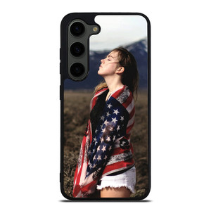 AMERICAN FLAG GIRL Samsung Galaxy S23 Plus Case AMERICAN FLAG GIRL Samsung Galaxy S23 Plus Case
