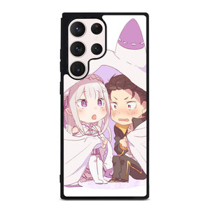 SUBARU AND EMILIA CHIBI Samsung Galaxy S23 Ultra Case SUBARU AND EMILIA CHIBI Samsung Galaxy S23 Ultra Case
