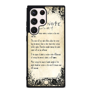RULES OF THE DEATH NOTE 2 Samsung Galaxy S23 Ultra Case RULES OF THE DEATH NOTE 2 Samsung Galaxy S23 Ultra Case