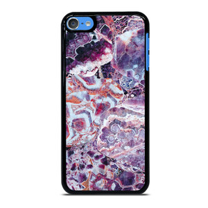 PURPLE CRYSTAL MARBLE PATTERN 2 iPod Touch 7 Case