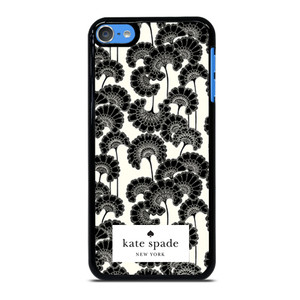JAPANESE BLACK FLORAL KADE SPADE iPod Touch 7 Case