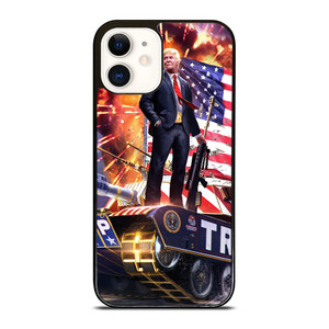 DONALD TRUMP ON TANK iPhone 12 Case