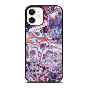 PURPLE CRYSTAL MARBLE PATTERN 2 iPhone 12 Case